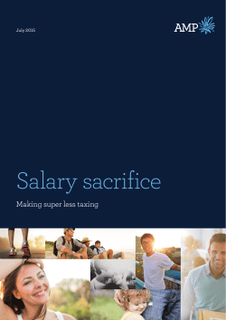Salary sacrifice