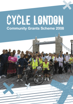 Community Cycling Fund for London