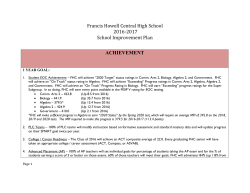 Francis Howell Central High School 2016