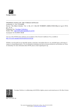 Douglass and Woman Suffrage