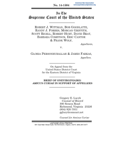 Amicus Brief for OneVirginia2021