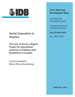 Social Innovation in Practice - Inter
