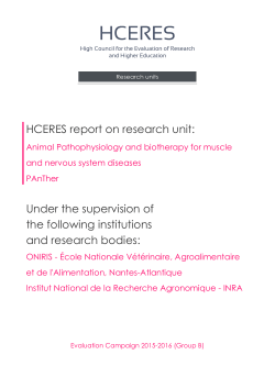 Animal Pathophysiology and biotherapy for muscle and nervous