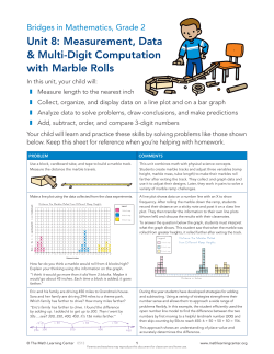 Unit 8 - The Math Learning Center