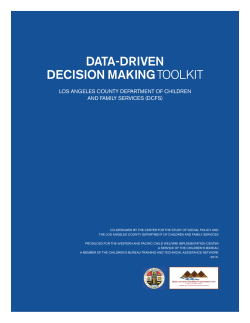 data-driven decision making toolkit - Center for the Study of Social