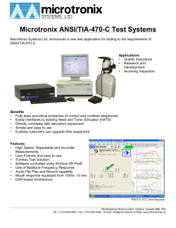 Microtronix ANSI/TIA-470-C