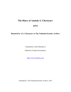 1973 - National Security Archive