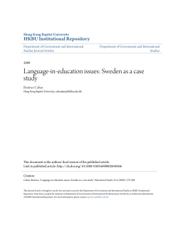 Language‐in‐education issues - HKBU Institutional Repository