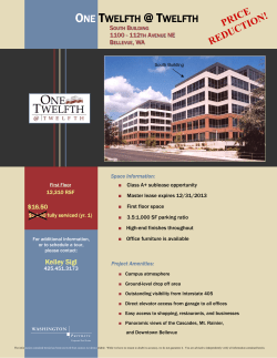 One Twelfth @ Twelfth Flyer 12310 SF