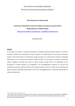 The Case of the German Automotive Industry