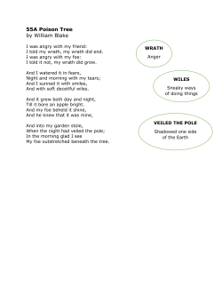 55A Poison Tree by William Blake