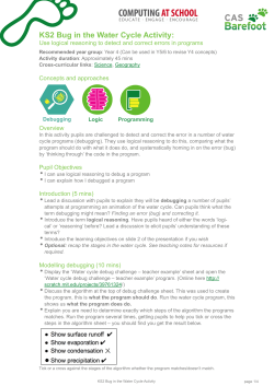 KS2 Bug in the Water Cycle Activity