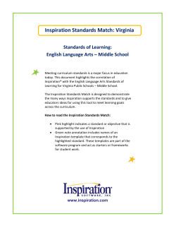 Middle School - Inspiration Software, Inc.