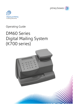 DM60 Series Digital Mailing System