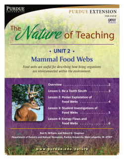 Mammal Food Webs - Purdue Extension