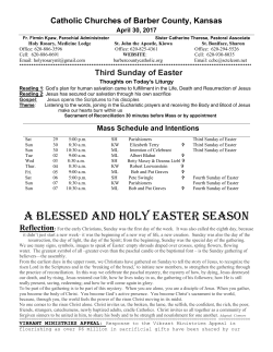 a blessed and holy easter season - Catholic Churches of Barber