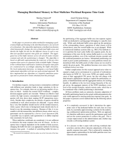 Managing Distributed Memory to Meet Multiclass