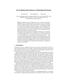 On Verifying Fault Tolerance of Distributed Protocols