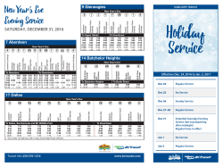 Schedule - BC Transit
