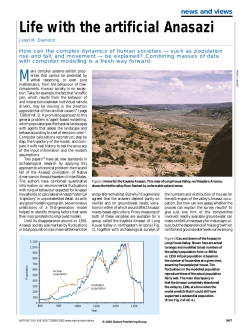 Life with the artificial Anasazi