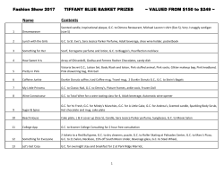 TIFFANY BLUE BASKETS Valued from $150 to $249