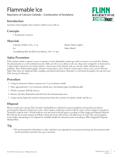 Flammable Ice - Flinn Scientific