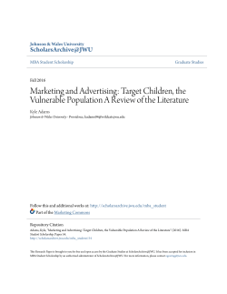 Marketing and Advertising - ScholarsArchive@JWU