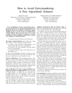 How to Avoid Gerrymandering: A New Algorithmic Solution