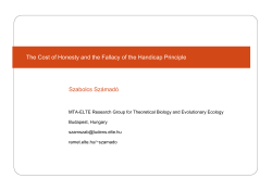 The Cost of Honesty and the Fallacy of the Handicap Principle