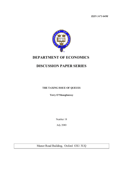 Paper - University of Oxford, Department of Economics