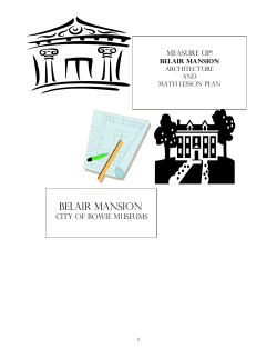 Belair Mansion - City of Bowie