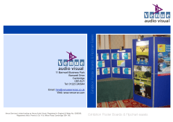 Exhibition boards - Venue Audio Visual