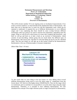 Mechanical Measurements and Metrology