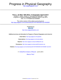 Progress in Physical Geography - Txstate