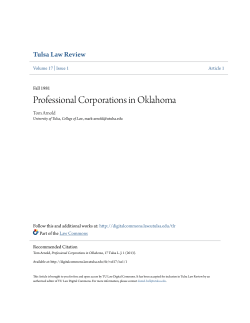 Professional Corporations in Oklahoma