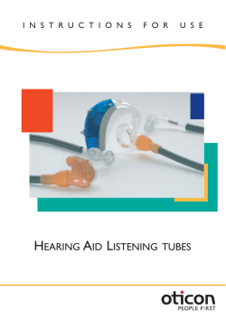 Oticon: How to Perform a Listening Test