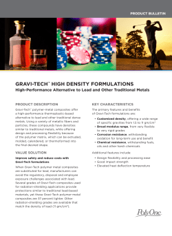 gravi-tech&trade; high density formulations