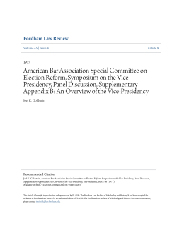 American Bar Association Special Committee on Election Reform