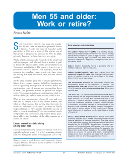 Men 55 and older: Work or retire?