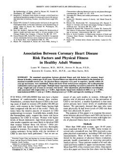 Association Between Coronary Heart Disease Risk