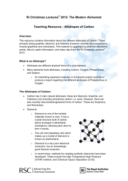 Ri Christmas Lectures 2012: The Modern Alchemist