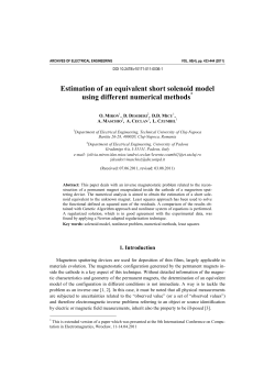 Estimation of an equivalent short solenoid model using different
