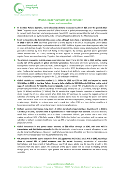 Power and renewables - International Energy Agency