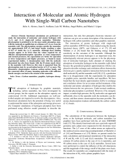 Interaction of Molecular and Atomic Hydrogen With Single