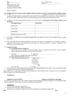 Additional Segment Registration Form