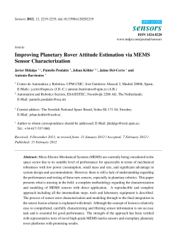Improving Planetary Rover Attitude Estimation via MEMS Sensor