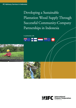 Developing a Sustainable Plantation Wood Supply Through