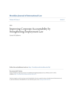 Improving Corporate Accountability by