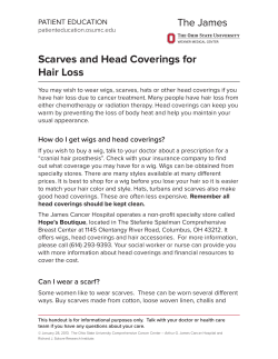 Scarves and Head Coverings for Hair Loss