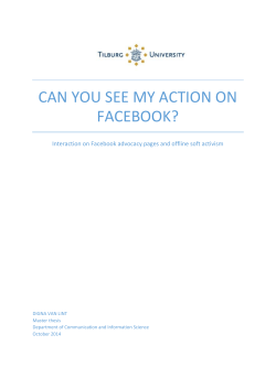 Can you see my action on Facebook?